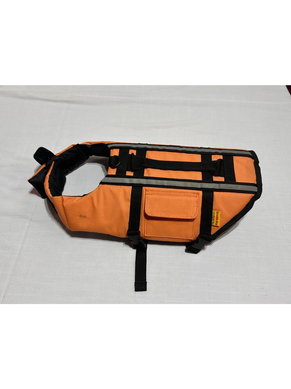 Dog life jacket life preserver Medium with velcro buckles and reflective strips